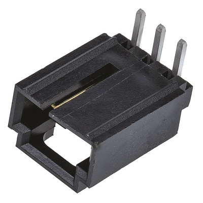 Molex SL Series Right Angle Through Hole PCB Header, 3 Contact(s), 2.54mm Pitch, 1 Row(s), Shrouded