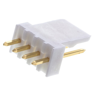 Molex KK 254 Series Straight Through Hole Pin Header, 4 Contact(s), 2.54mm Pitch, 1 Row(s), Unshrouded