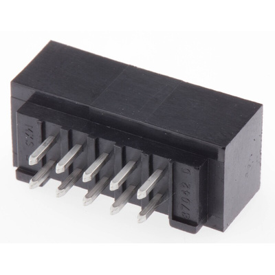 Molex C-Grid Series Straight Through Hole PCB Header, 10 Contact(s), 2.54mm Pitch, 2 Row(s), Shrouded
