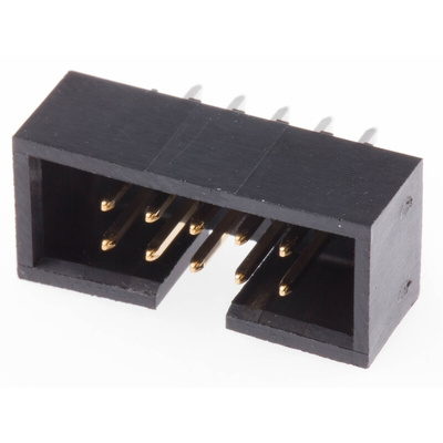 Molex C-Grid Series Straight Through Hole PCB Header, 10 Contact(s), 2.54mm Pitch, 2 Row(s), Shrouded