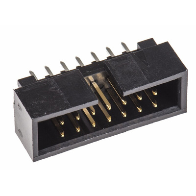 Molex C-Grid Series Straight Through Hole PCB Header, 14 Contact(s), 2.54mm Pitch, 2 Row(s), Shrouded