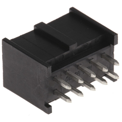 Molex C-Grid III Series Straight Through Hole PCB Header, 10 Contact(s), 2.54mm Pitch, 2 Row(s), Shrouded