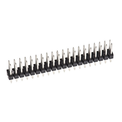 Molex C-Grid III Series Straight Through Hole Pin Header, 40 Contact(s), 2.54mm Pitch, 2 Row(s), Unshrouded