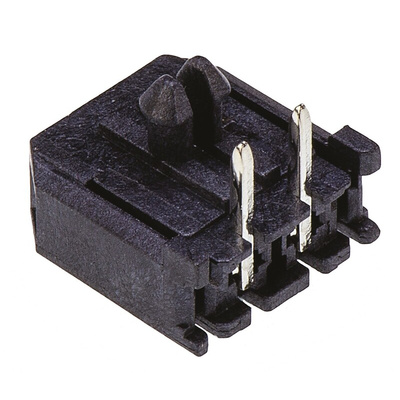 Molex Micro-Fit 3.0 Series Right Angle Through Hole PCB Header, 2 Contact(s), 3.0mm Pitch, 1 Row(s), Shrouded