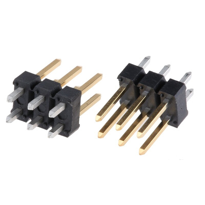 Amphenol Communications Solutions BergStik Series Straight Through Hole Pin Header, 6 Contact(s), 2.54mm Pitch, 2