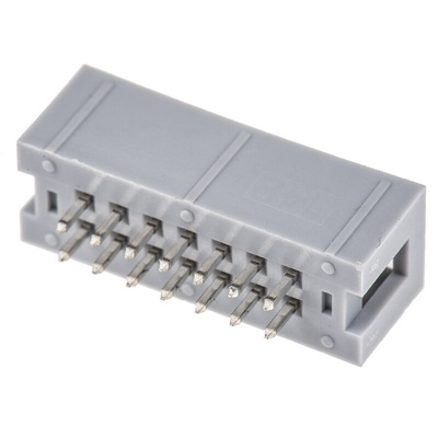 ASSMANN WSW AWHW Series Straight Through Hole PCB Header, 14 Contact(s), 2.54mm Pitch, 2 Row(s), Shrouded