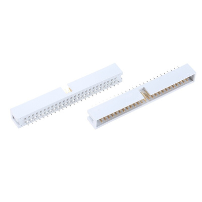 ASSMANN WSW AWHW Series Straight Through Hole PCB Header, 50 Contact(s), 2.54mm Pitch, 2 Row(s), Shrouded