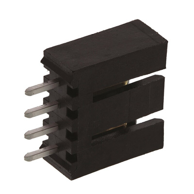 Molex SL Series Straight Through Hole PCB Header, 4 Contact(s), 2.54mm Pitch, 1 Row(s), Shrouded