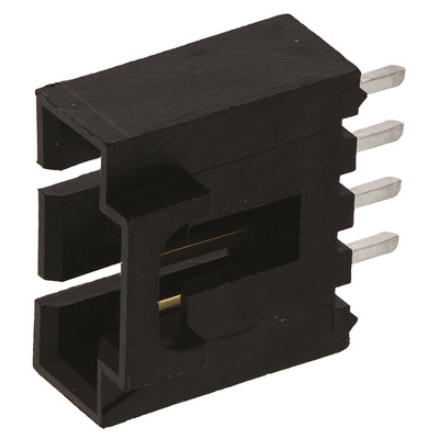 Molex SL Series Straight Through Hole PCB Header, 4 Contact(s), 2.54mm Pitch, 1 Row(s), Shrouded
