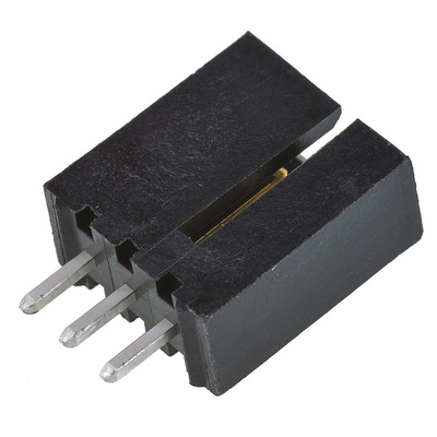 Molex SL Series Straight Through Hole PCB Header, 3 Contact(s), 2.54mm Pitch, 1 Row(s), Shrouded
