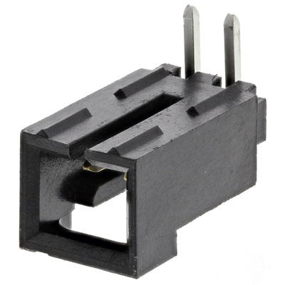 Molex SL Series Right Angle Through Hole PCB Header, 2 Contact(s), 2.54mm Pitch, 1 Row(s), Shrouded