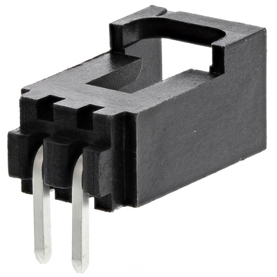 Molex SL Series Right Angle Through Hole PCB Header, 2 Contact(s), 2.54mm Pitch, 1 Row(s), Shrouded