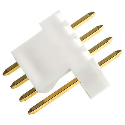 Molex KK 254 Series Straight Through Hole Pin Header, 4 Contact(s), 2.54mm Pitch, 1 Row(s), Unshrouded