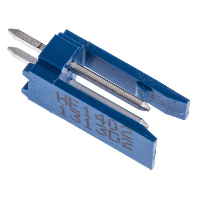 TE Connectivity AMPMODU HE14 Series Straight Through Hole PCB Header, 2 Contact(s), 2.54mm Pitch, 1 Row(s), Shrouded