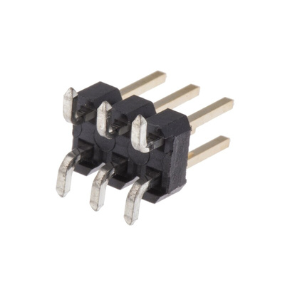 HARWIN M20 Series Straight Surface Mount Pin Header, 6 Contact(s), 2.54mm Pitch, 2 Row(s), Unshrouded