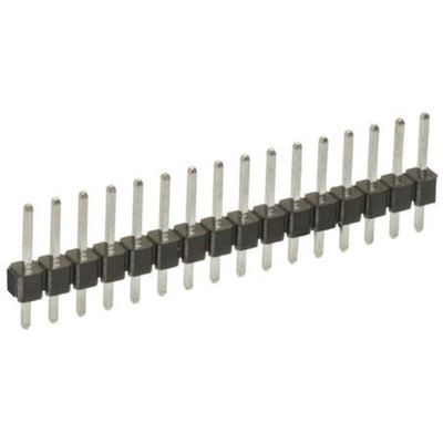 HARWIN M20 Series Straight Through Hole Pin Header, 3 Contact(s), 2.54mm Pitch, 1 Row(s), Unshrouded
