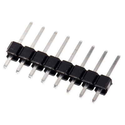 HARWIN M20 Series Straight Through Hole Pin Header, 8 Contact(s), 2.54mm Pitch, 1 Row(s), Unshrouded