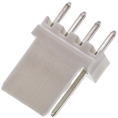 Molex Mini-Latch Series Straight Through Hole Pin Header, 4 Contact(s), 2.5mm Pitch, 1 Row(s), Unshrouded