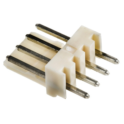 Molex Mini-Latch Series Straight Through Hole Pin Header, 4 Contact(s), 2.5mm Pitch, 1 Row(s), Unshrouded