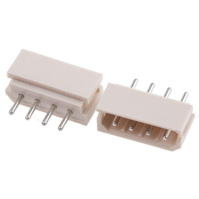 Molex SPOX Series Straight Through Hole PCB Header, 4 Contact(s), 2.5mm Pitch, 1 Row(s), Shrouded