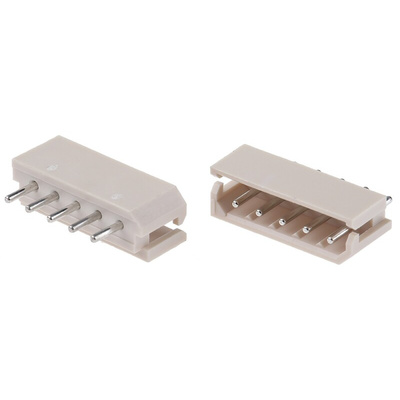 Molex SPOX Series Straight Through Hole PCB Header, 5 Contact(s), 2.5mm Pitch, 1 Row(s), Shrouded