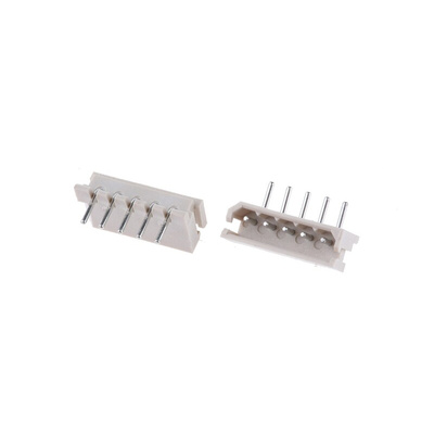 Molex SPOX Series Right Angle Through Hole PCB Header, 5 Contact(s), 2.5mm Pitch, 1 Row(s), Shrouded