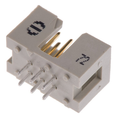HARTING SEK 18 Series Straight Through Hole PCB Header, 6 Contact(s), 2.54mm Pitch, 2 Row(s), Shrouded