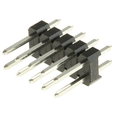 HARWIN M20 Series Straight Through Hole Pin Header, 10 Contact(s), 2.54mm Pitch, 2 Row(s), Unshrouded