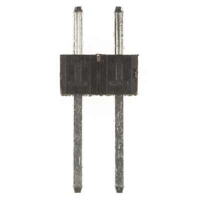 HARWIN M20 Series Straight Through Hole Pin Header, 2 Contact(s), 2.54mm Pitch, 1 Row(s), Unshrouded