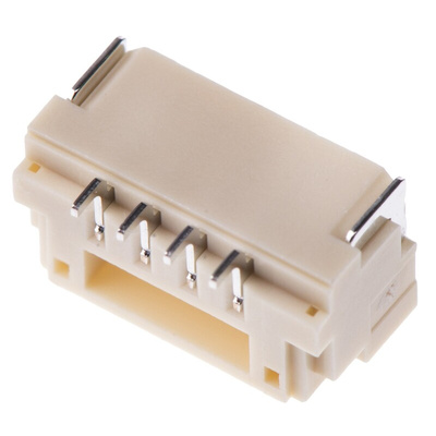 JST GH Series Right Angle Surface Mount PCB Header, 4 Contact(s), 1.25mm Pitch, Shrouded