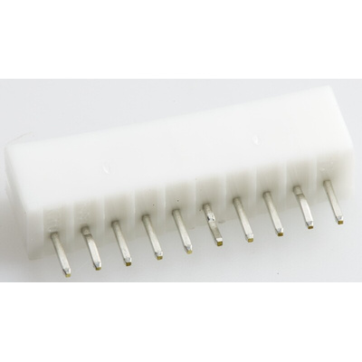 JST PH Series Straight Through Hole PCB Header, 10 Contact(s), 2.0mm Pitch, 1 Row(s), Shrouded