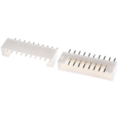 JST PH Series Straight Through Hole PCB Header, 10 Contact(s), 2.0mm Pitch, 1 Row(s), Shrouded