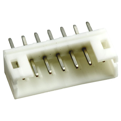 JST PH Series Straight Through Hole PCB Header, 7 Contact(s), 2.0mm Pitch, 1 Row(s), Shrouded