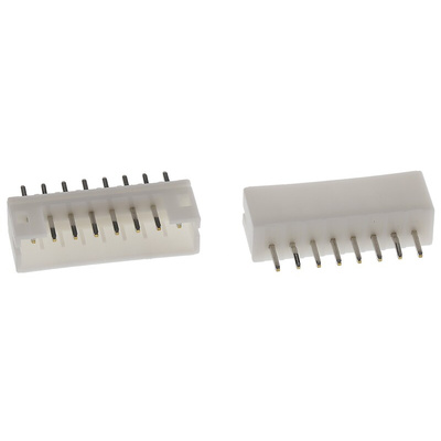 JST PH Series Straight Through Hole PCB Header, 8 Contact(s), 2.0mm Pitch, 1 Row(s), Shrouded