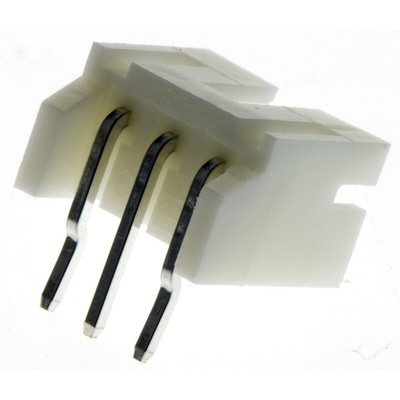 JST PH Series Right Angle Through Hole PCB Header, 3 Contact(s), 2.0mm Pitch, 1 Row(s), Shrouded