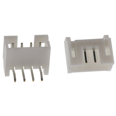 JST PH Series Right Angle Through Hole PCB Header, 4 Contact(s), 2.0mm Pitch, 1 Row(s), Shrouded