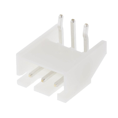 JST XH Series Right Angle Through Hole PCB Header, 3 Contact(s), 2.5mm Pitch, 1 Row(s), Shrouded