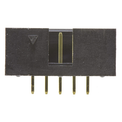 Amphenol T821 Series Straight Through Hole PCB Header, 10 Contact(s), 2.54mm Pitch, 2 Row(s), Shrouded