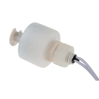 RS PRO Vertical PP Float Switch, Float, 300mm Cable, Direct Load, 250V ac Max, 200V dc Max