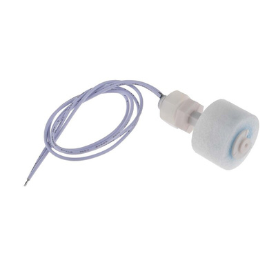 RS PRO Vertical PP Float Switch, Float, 300mm Cable, Direct Load, 140V ac Max, 200V dc Max