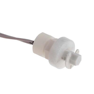 RS PRO Vertical PP Float Switch, Float, 300mm Cable, Direct Load, 130V ac Max, 180V dc Max