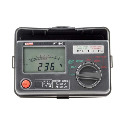 RS PRO Loop Impendance Tester, Loop Impedance Test Type 3 Wire UKAS Calibration