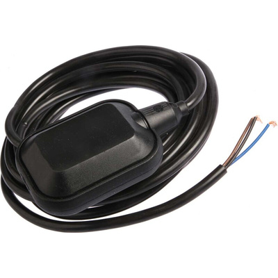 Flowline Switch-Tek Series Vertical PP Float Switch, Float Level Switch, 4.3m Cable, SPDT, 250V ac Max
