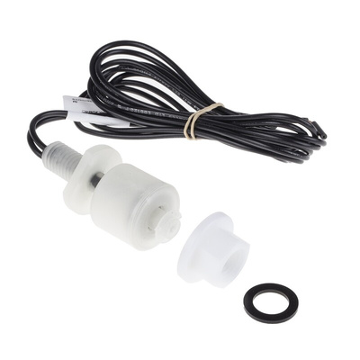 RS PRO Vertical Polypropylene Float Switch, Float, 1m Cable, NO/NC, 240V ac Max, 120V dc Max