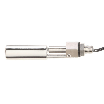 RS PRO Horizontal Internal Stainless Steel Float Switch, Float, 1m Cable, SPNO, 300V ac Max, 300V dc Max