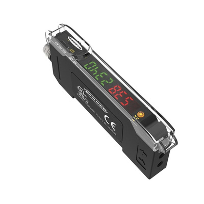 Banner Fibre Amplifier 1100 mm, PNP, Push Pull Output IO-Link, 960 mW, IP50, 10 → 30 V dc