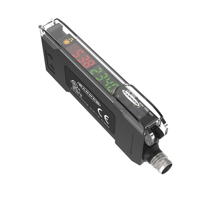 Banner Fibre Amplifier 1100 mm, PNP, Push Pull Output IO-Link, 960 mW, IP50, 10 → 30 V dc