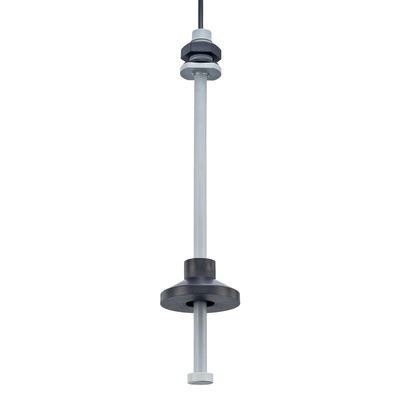 RS PRO Vertical Buna (Float), Polyphenylene Sulphide (Stem) Float Switch, Float, 1m Cable, NO/NC, 240V ac Max, 120V dc