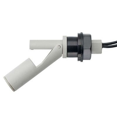 RS PRO Horizontal Polyphenylene Sulfide Float Switch, Float, 1m Cable, NO/NC, 240V ac Max, 120V dc Max
