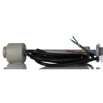 RS PRO Internal Polyphenylene Sulfide Float Switch, Float, 1m Cable, 240V ac Max, 120V dc Max